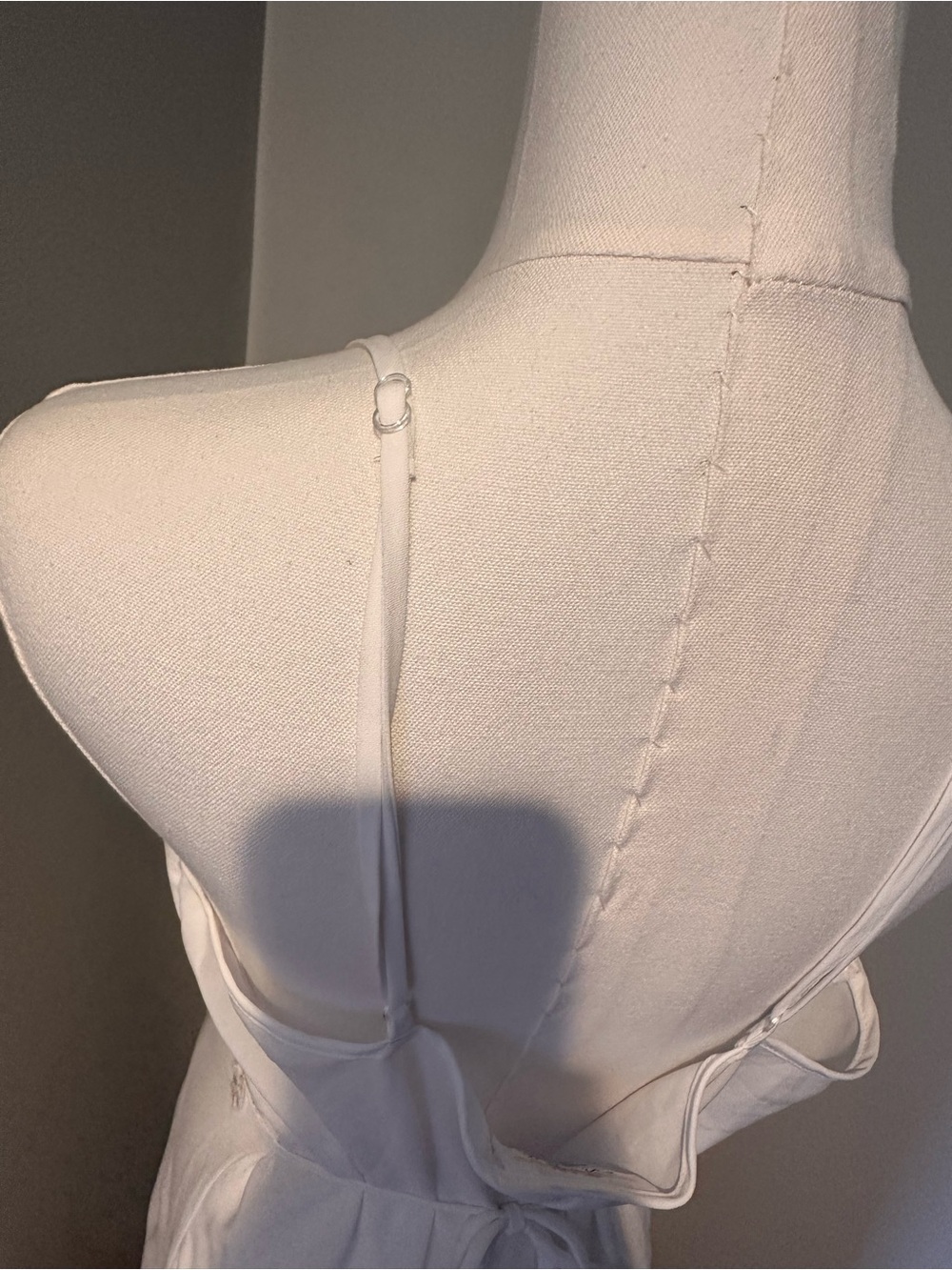 Vintage Denette White Lace-Trim Slip Dress - Picture 15 of 16